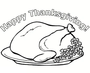 Free Printable Happy Thanksgiving Coloring Page Coloring Page