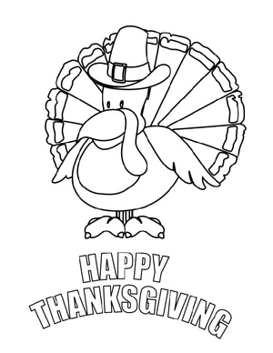 Thanksgiving Fun for Kids Coloring Page