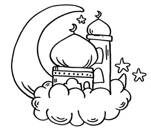 Printable Eid Coloring Page Coloring Page