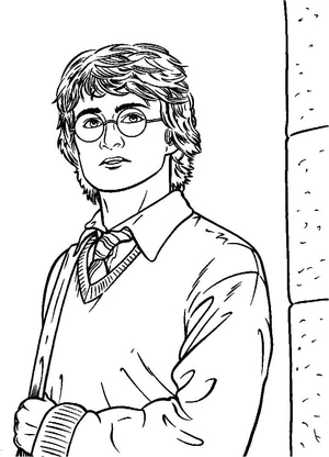 12 year old Harry Potter Coloring Page