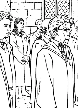 Magical Adventures: Harry Potter and the Enchanted Quest Coloring Page