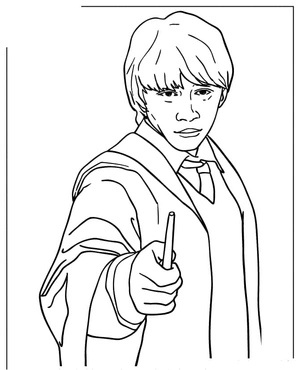 Ron Weasley Coloring Page Coloring Page