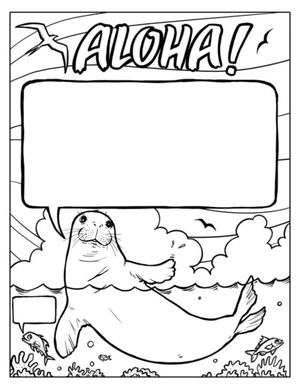 Incredible Hawaiian Coloring Page