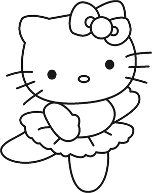 Charming Hello Kitty Picture, Avoid Referring to it as Adorable Hello Kitty Coloring Page