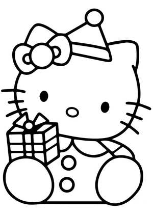 Hello Kitty with a Gift