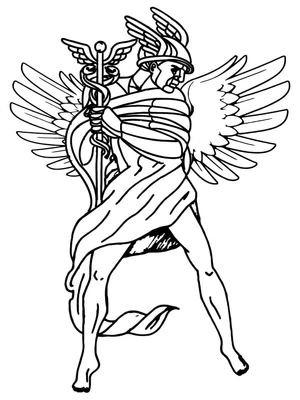 Greek God Hermes Coloring Page