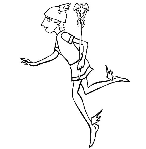 Hermes Coloring Page for Printing Coloring Page