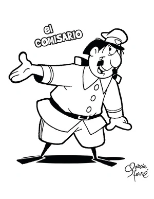 Hijitus the Commissioner Coloring Page