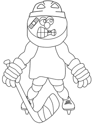 Cheerful Hockey Player