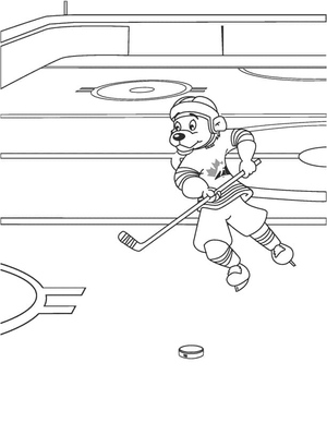 Hockey-playing Dog