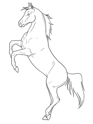 Free Horse Coloring Page