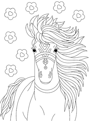 Printable Amazing Horse