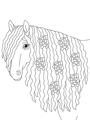Printable Beautiful Horse