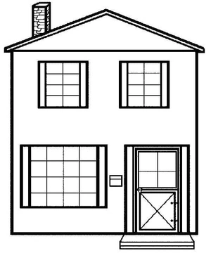 Enormous Home Coloring Page