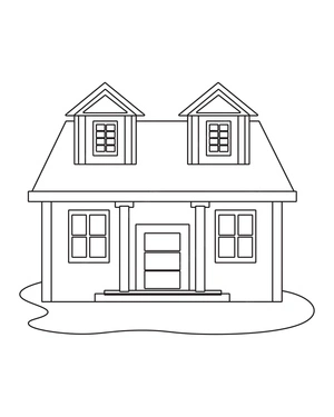 Fantastic Home Coloring Page