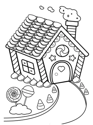 Sweet Home Coloring Page