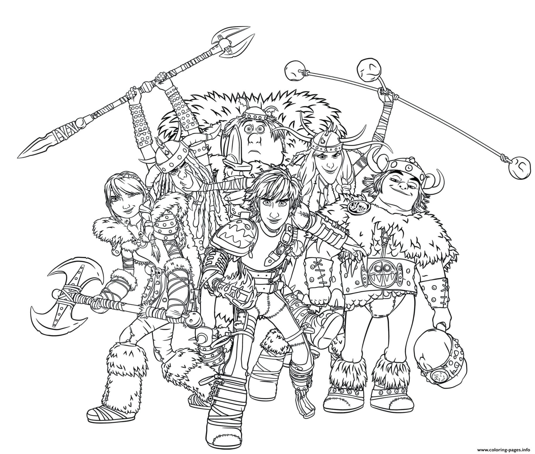 Dragon Training Coloring Page Coloring Page
