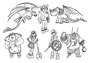 How to Train Your Dragon Coloring Page Texture Coloring Page