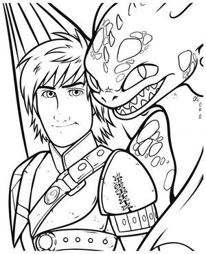 How to Train Your Dragon Free Coloring Page Coloring Page