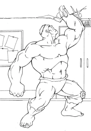 Hulk Number 6 Coloring Page