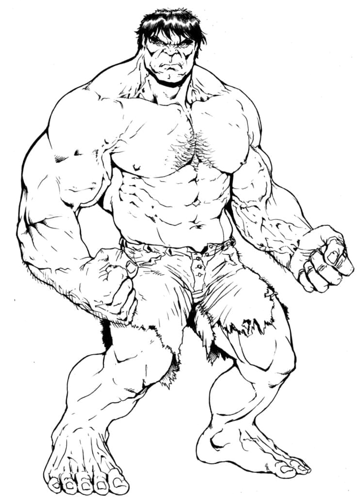 Mightiest Hulk Coloring Page