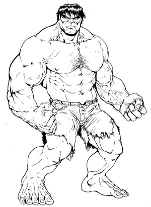 Mightiest Hulk Coloring Page