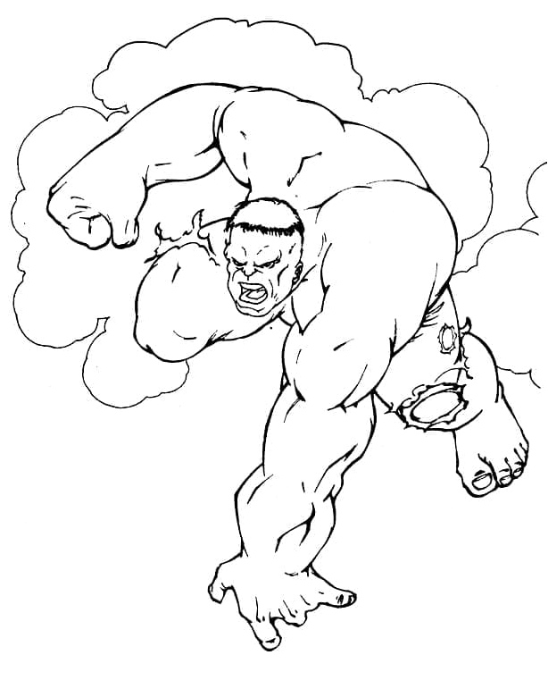 The Incredible Hulk Coloring Page