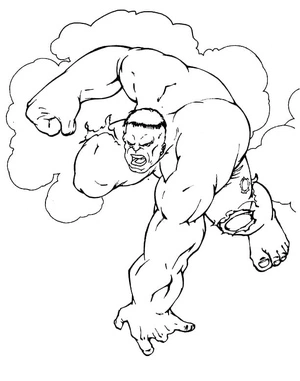 The Incredible Hulk Coloring Page
