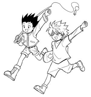 Joyful Gon and Killua