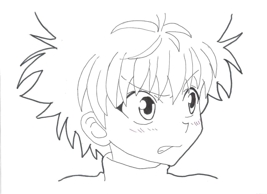 Killua Zoldyck Coloring Page Coloring Page
