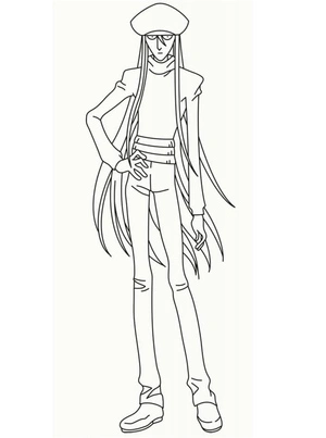 Kite from the anime Hunter x Hunter Coloring Page