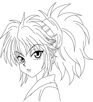 Machi Komacine from the anime series Hunter x Hunter Coloring Page
