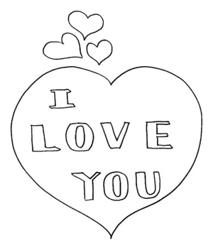Free Love Coloring Page Coloring Page