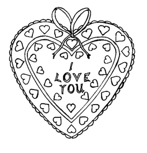 Heart of Affection Coloring Page