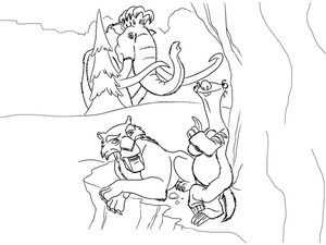 Characters from the Ice Age
