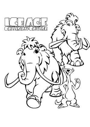 "Having Fun with Sid and Friends" Coloring Page