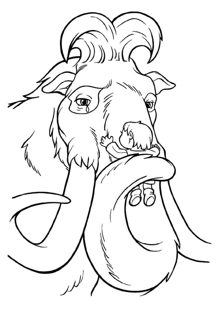 Manny in Tears Coloring Page