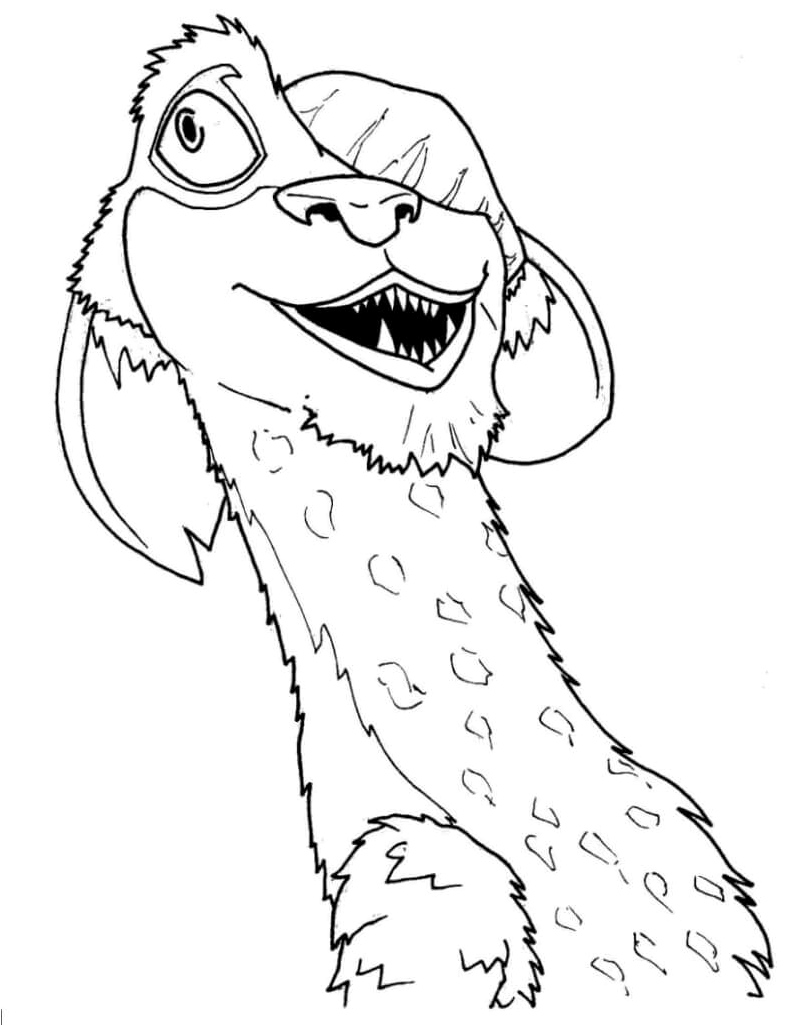 Playful Deer can be renamed as Funny Buck. Coloring Page
