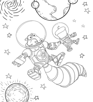 Scrat in Outer Space