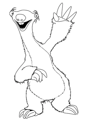 Sid the Smiling Sun Coloring Page