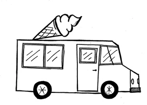 Ice Cream Truck Coloring Page - Sheet 10 Coloring Page