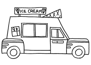 Ice Cream Truck Coloring Page – Sheet 16