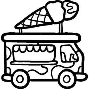 Ice Cream Truck Coloring Page - Sheet 8