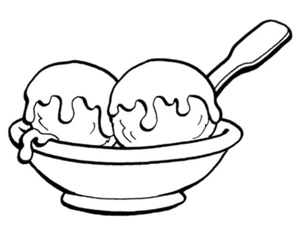 Tasty Ice Cream Coloring Page