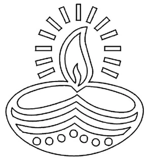 Festival of Lights Coloring Page
