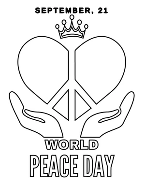 International Day of Peace Coloring Page