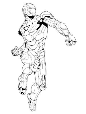 Iron Man Four Coloring Page