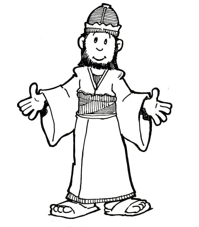 Ruler of Israel Coloring Page