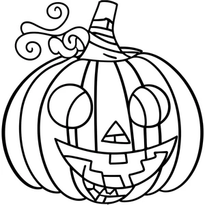 Print the Jack O'Lantern coloring page. Coloring Page