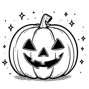 Printable Jack O'Lantern Coloring Page
